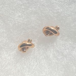 Kate Spade Rose Gold Sailor Knot Studs